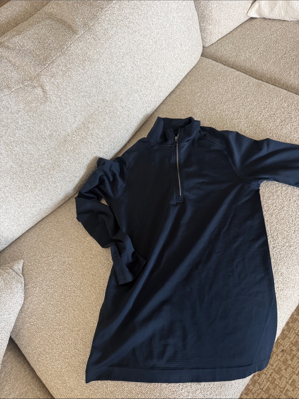 Men’s lululemon Navy Quarter-Zip Long Sleeve Top